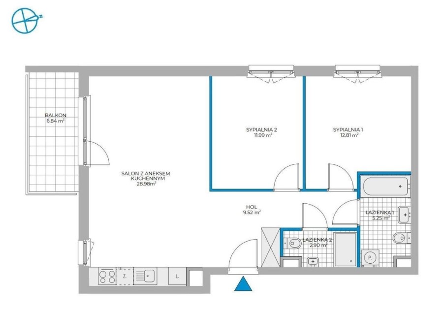 powiat Warszawa, Warszawa, Gen. Meriana C. Coopera, 3 pokoje | Bemowo | Balkon | Garaż