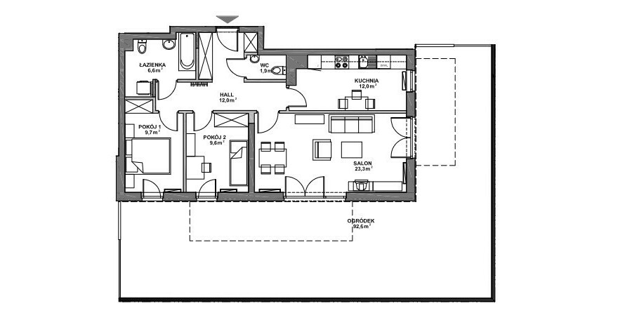 Warszawa, Mokotów, Rajska, Mieszkanie na parterze na Marinie Mokotów z ogródk