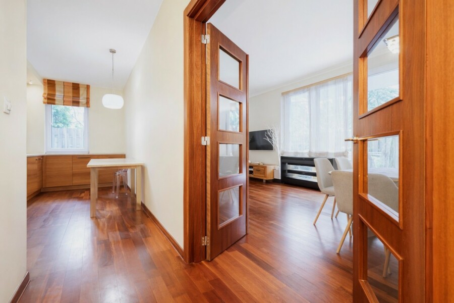 Warszawa, Mokotów, Rajska, Mieszkanie na parterze na Marinie Mokotów z ogródk