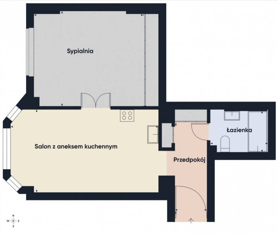 Warszawa, Mokotów, Kazimierzowska, Dwupokojowe, nieumeblowane mieszkanie w kamienicy