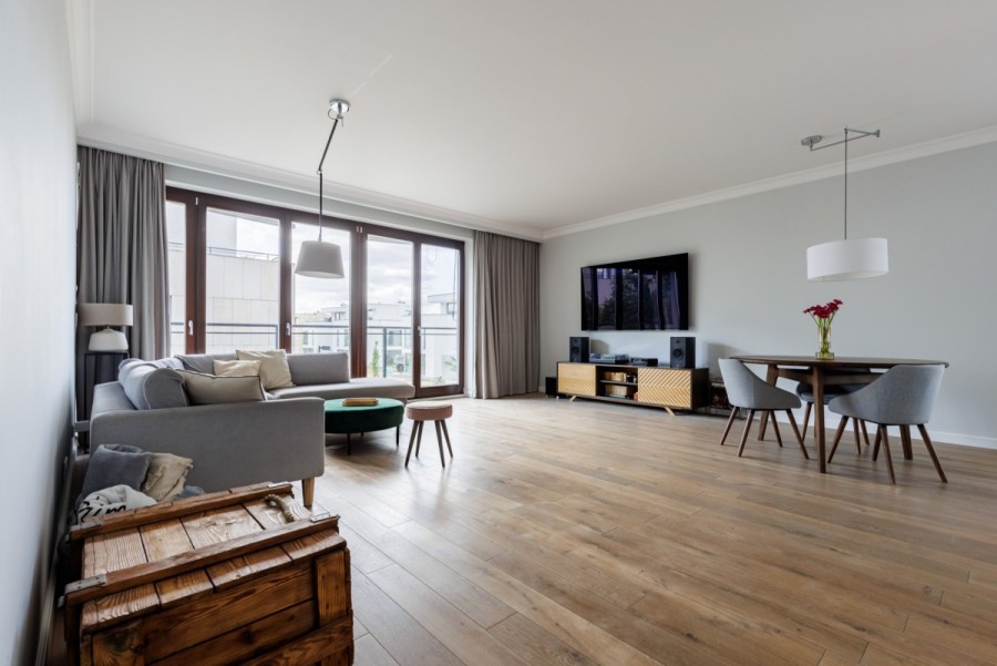 Warszawa, Wilanów Zawady, Bruzdowa, Przestronny stylowy apartament | Plac Vogla