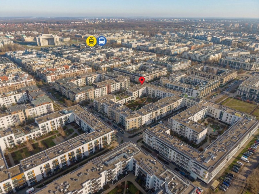 Warszawa, Wilanów, Kazachska, Ostatnie piętro 3 pokoje 2 msc parkingowe