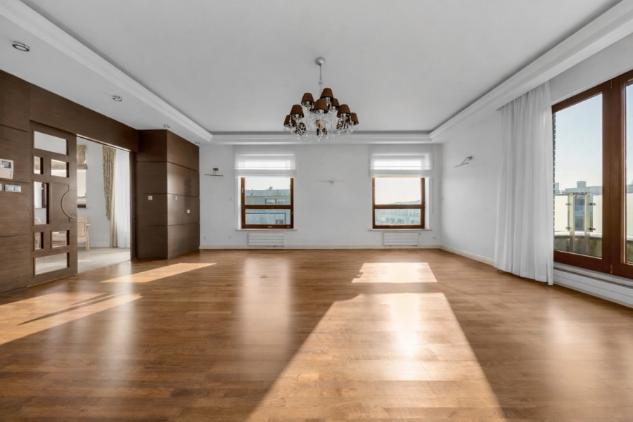 Warszawa, Wilanów, Sarmacka, Penthouse 147m2, 4 pokoje, taras 139m2, winda bezp
