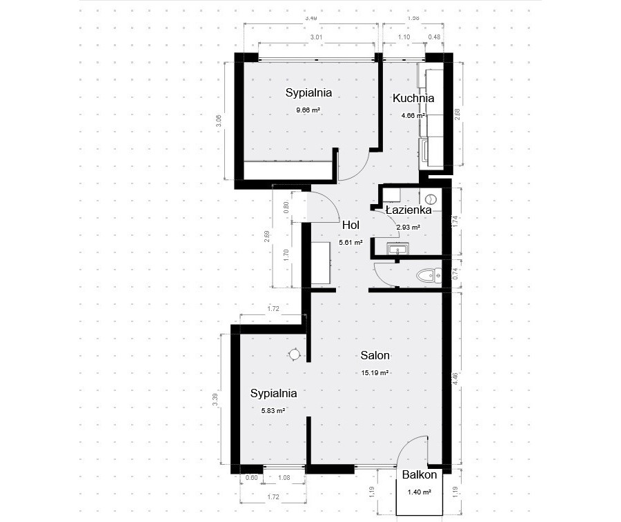 Warszawa, Targówek Bródno, Łojewska, 3 pokojowe mieszkanie dla rodziny