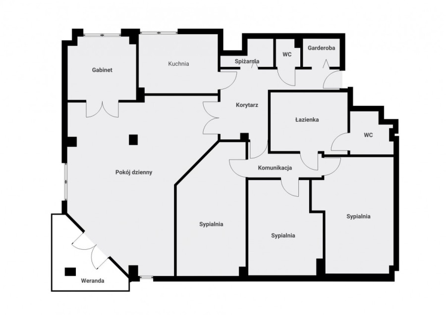 Warszawa, Śródmieście Muranów, Aleja Jana Pawła Ii, Mieszkanie dla rodziny 2+3