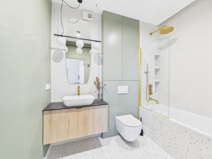 Warszawa, Wola, Gumińska, Dwa balkony / Widok na centrum / Stacja Wola