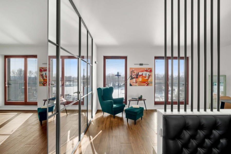 Warszawa, Praga-Północ, Stefana Okrzei, Port Praski | Apartament z panoramą Warszawy