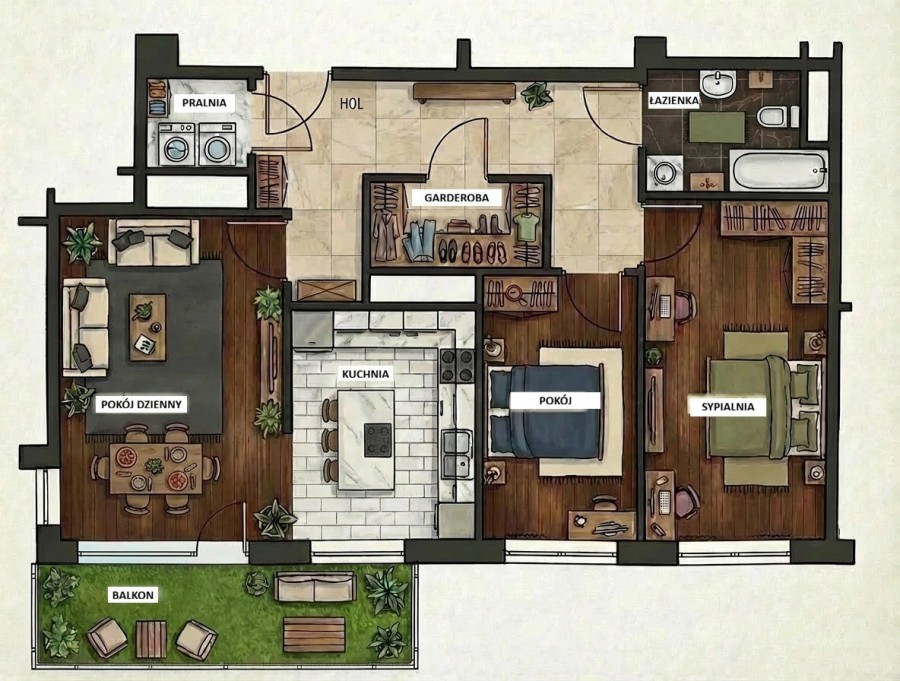 Warszawa, Bemowo Górce, Grodkowska, Stylowe 90 m² przy metrze Ulrychów – Wola Park