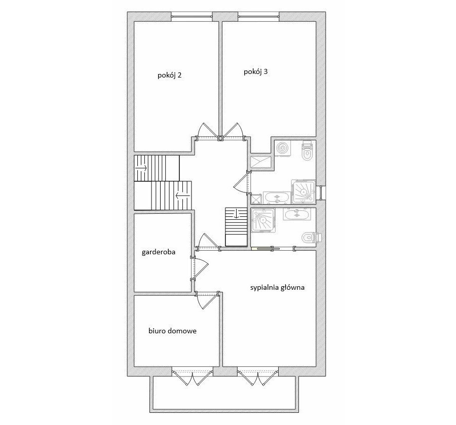 Warszawa, Białołęka, Segment skrajny z pięknie zagospodarowanym ogrodem