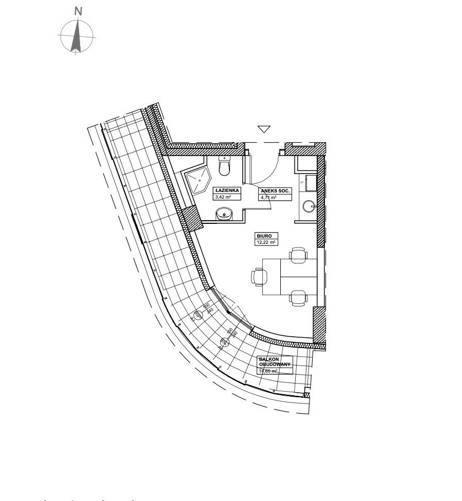Warszawa, Wola, Marcina Kasprzaka, Biuro 20m2 z balkonem 15m2 i garażem