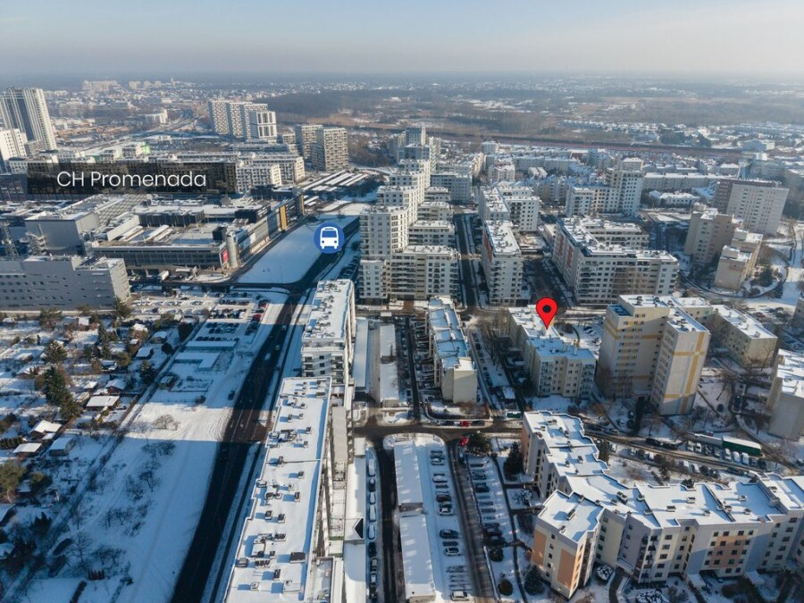 Warszawa, Praga-Południe, Stanisława Mikołajczyka, Dwustronne Zabudowany Balkon 7,5m2 CH Promenada