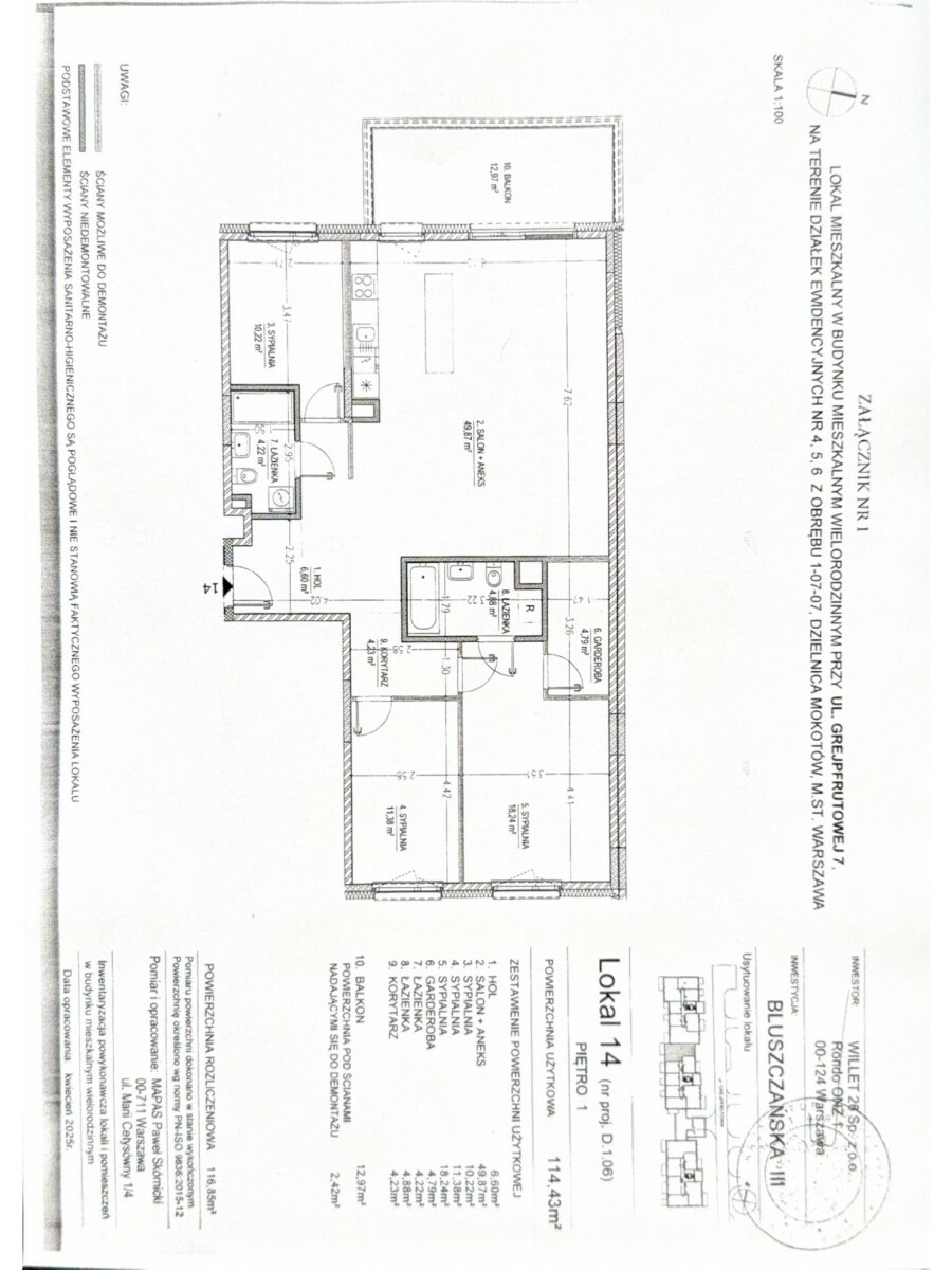Warszawa, Mokotów Siekierki, Ostatni apartament w inwestycji