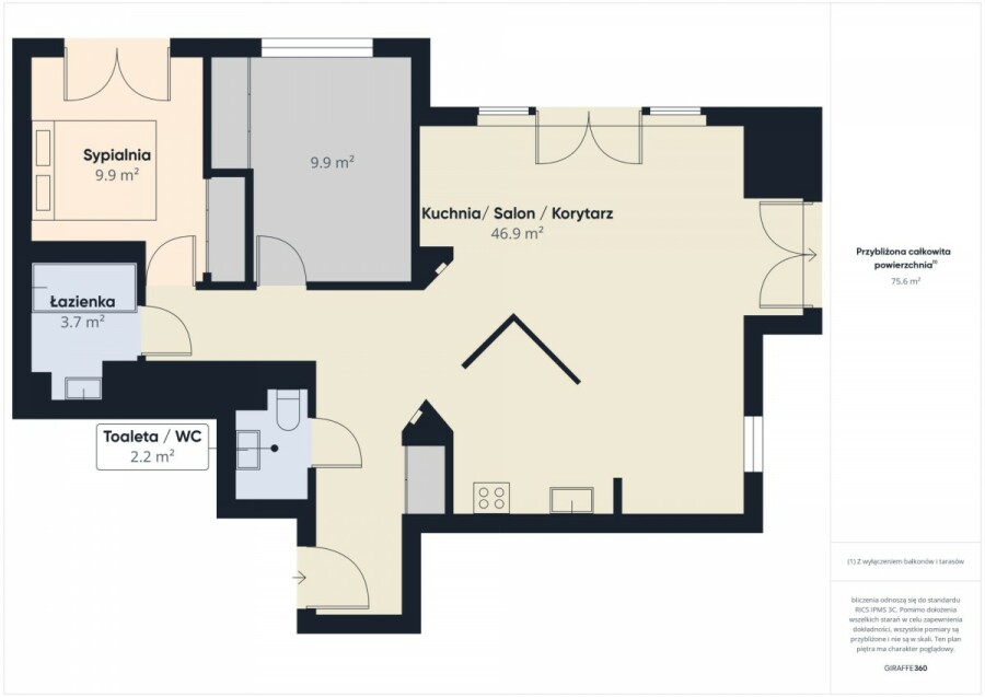 Warszawa, Mokotów Służew, Aleja Wyścigowa, Gotowe do wprowadzenia - Duży Balkon - Cicho