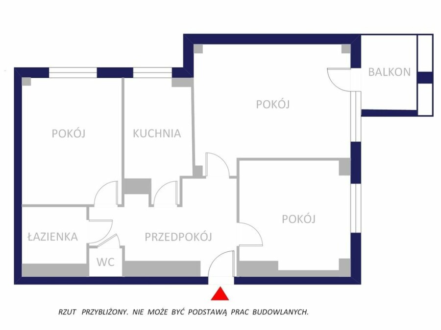 Warszawa, Mokotów, Wałbrzyska, 3 pokoje - 7 minut od metra