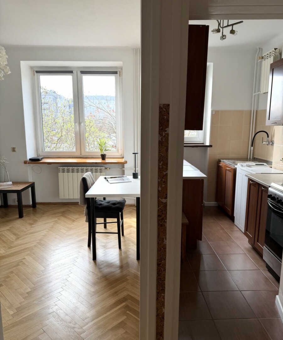 Warszawa, Mokotów, Wołoska, Kawalerka 25 m², Mokotów, oddzielna kuchnia