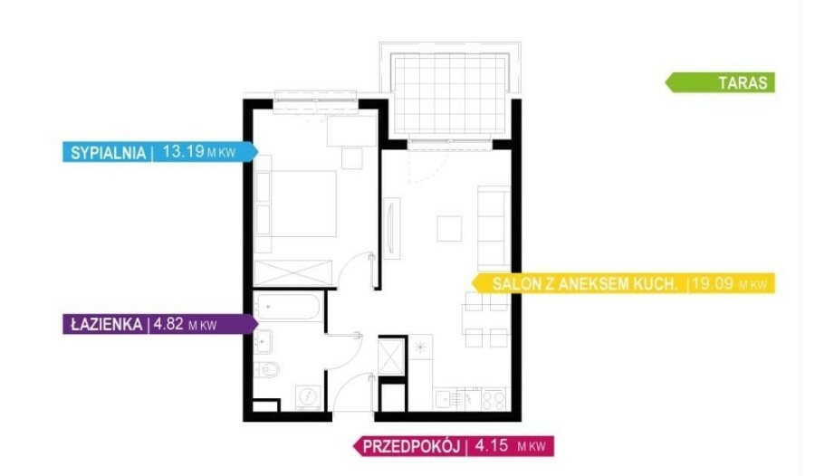 Warszawa, Mokotów, Komputerowa, 2 pokoje| Niski czynsz| Balkon