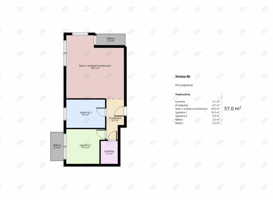 Warszawa, Praga-Północ Pelcowizna, Aleksandra Kotsisa, 2 balkony Nowoczesne Słoneczne