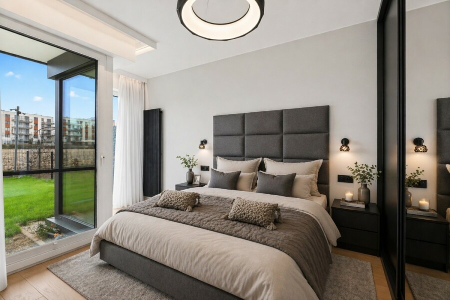 Warszawa, Bemowo Chrzanów, Batalionów Chłopskich, Designerskie mieszkanie 86 m² z ogrodem 135 m²