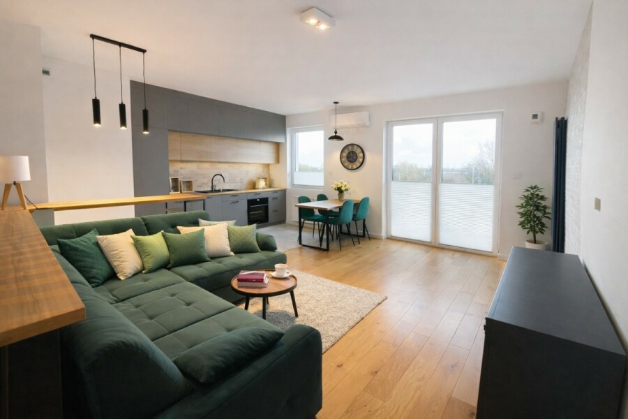 Warszawa, Ochota, Szybka, Elegancki apartament 54 m² z klimatyzacją | garaż