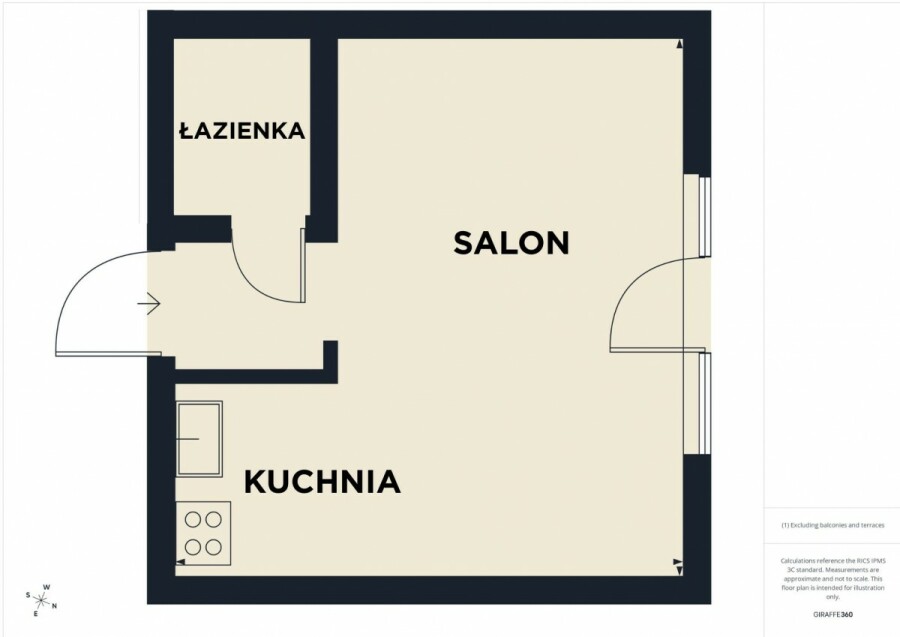 Warszawa, Ochota, Raszyńska, Kawalerka przy Filtrach - Stara Ochota