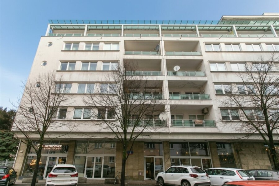 Warszawa, Mokotów, Różana, Lokal biurowy, balkon, Mokotów, Różana