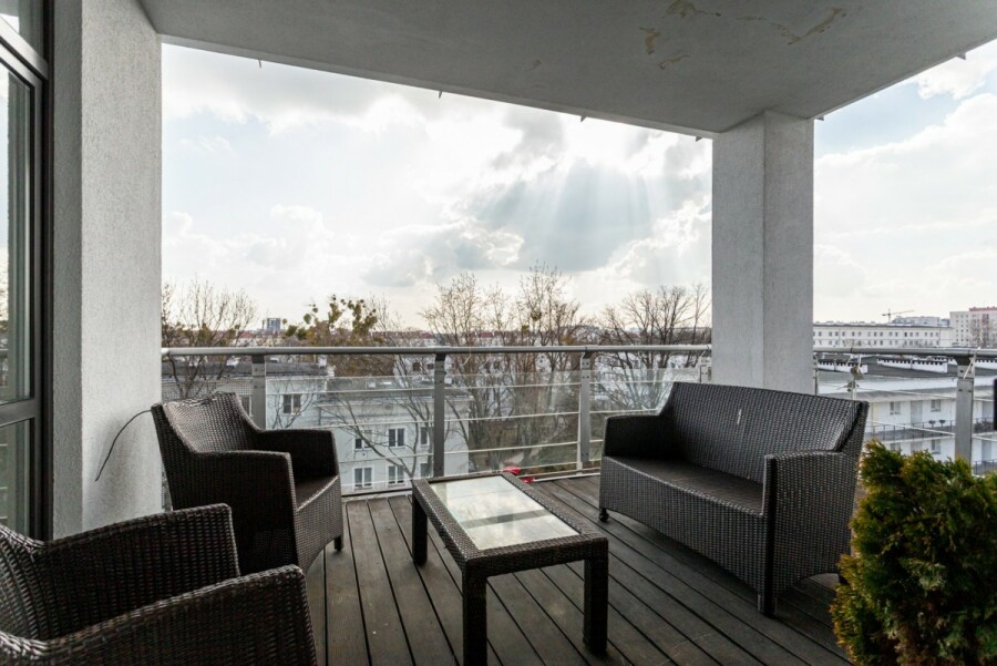 Warszawa, Mokotów, Podchorążych, Słoneczny apartament z tarasem przy Łazienkach