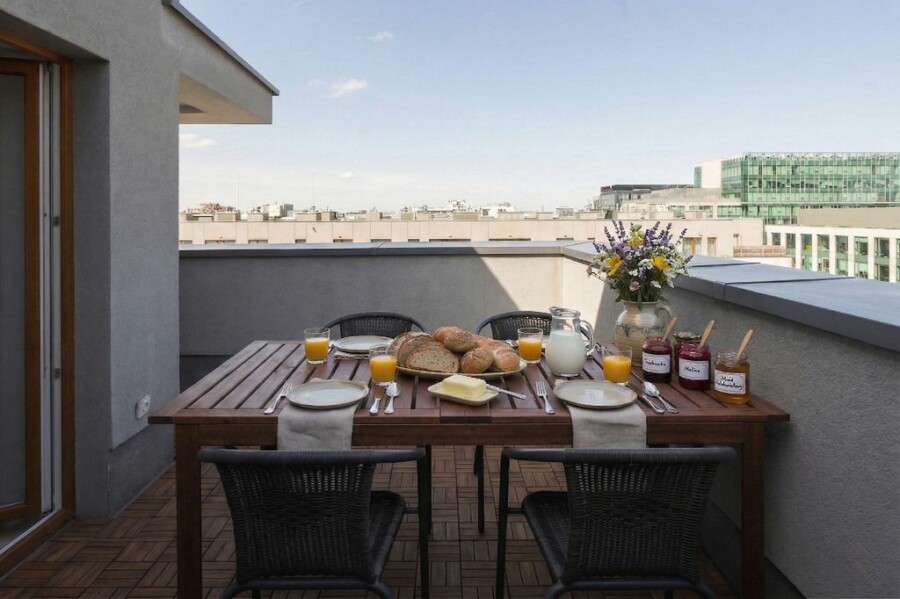 Warszawa, Mokotów, Cybernetyki, Ostatnie piętro Taras i balkon 2 msc garażowe
