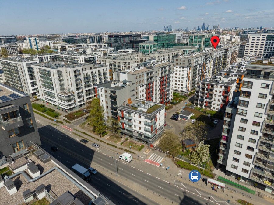 Warszawa, Mokotów, Cybernetyki, Ostatnie piętro Taras i balkon 2 msc garażowe