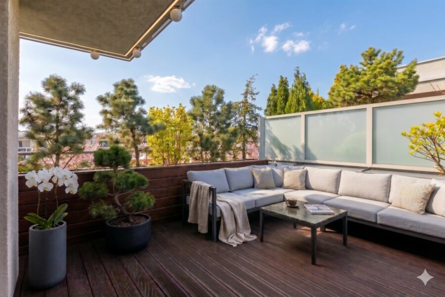 Warszawa, Wilanów, Prymasa Augusta Hlonda, Narożny apartament z tarasem na ostatnim piętrze