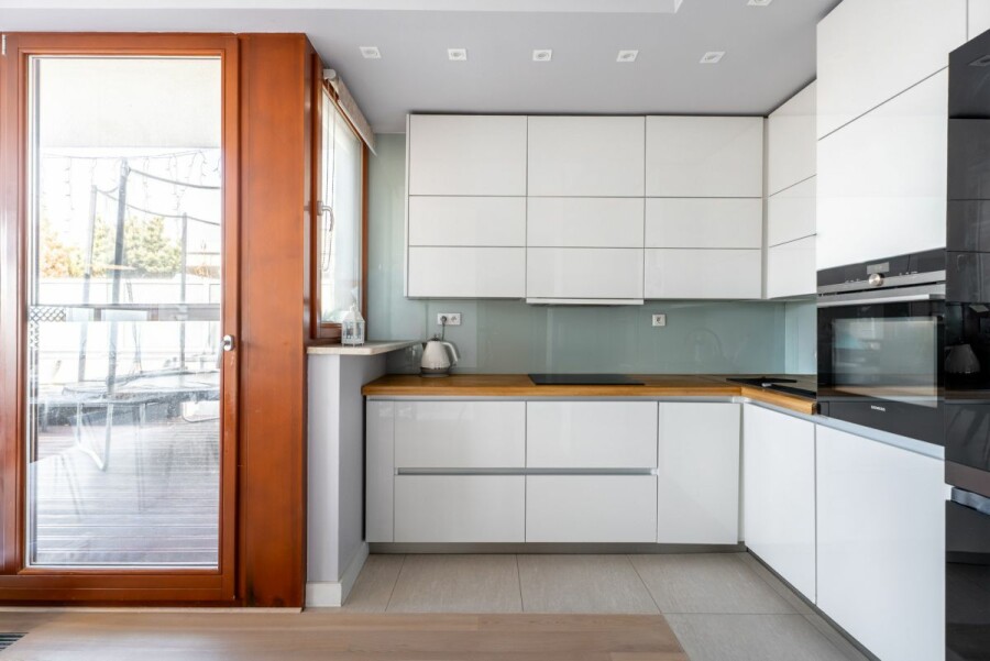 Warszawa, Wilanów, Prymasa Augusta Hlonda, Narożny apartament z tarasem na ostatnim piętrze