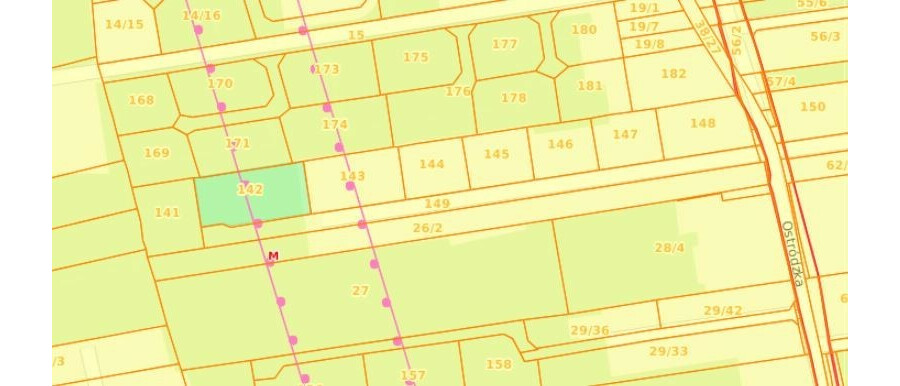 Warszawa, Białołęka, Ostródzka, Działka 1352m2 ul. Ostródzka MPZP
