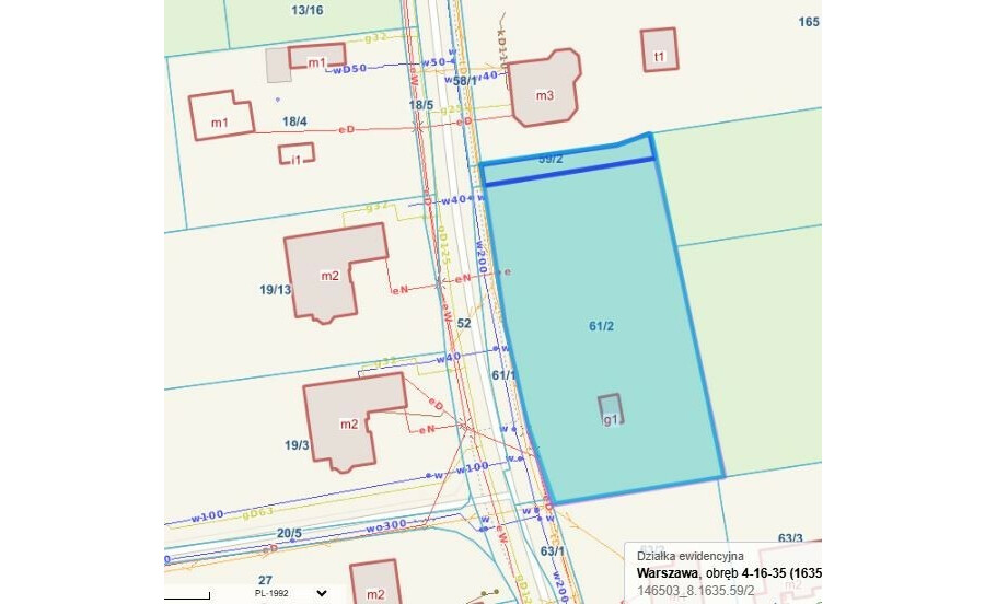 Warszawa, Białołęka, Ostródzka, Ostródzka 2445m2 MPZP MN/U