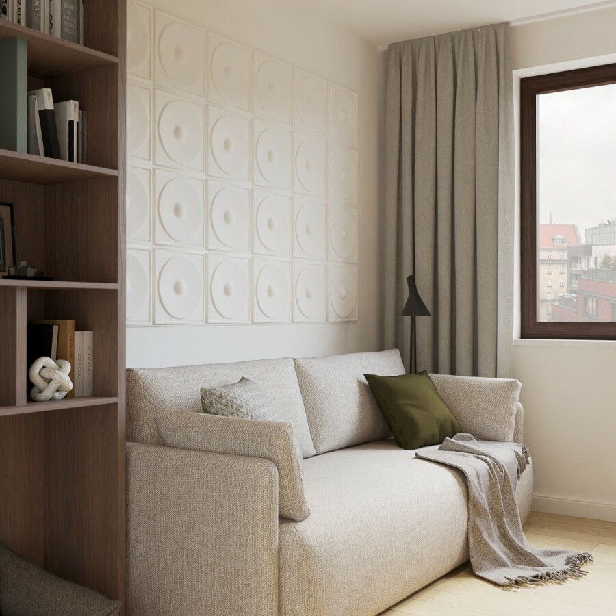 Warszawa, Praga-Północ, Józefa Sierakowskiego, Port Praski – przestronny apartament z projektem