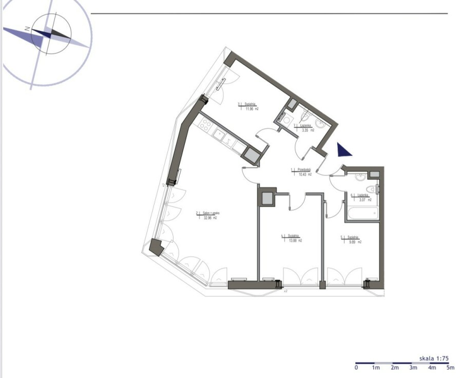 Warszawa, Praga-Północ, Józefa Sierakowskiego, Port Praski – przestronny apartament z projektem