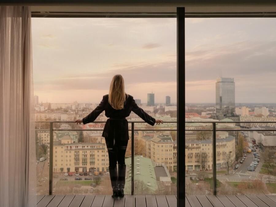 Warszawa, Śródmieście, Luksusowy apartament z panoramicznym widokiem