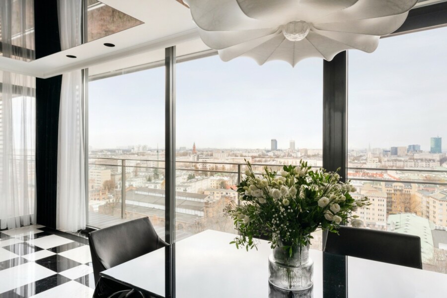 Warszawa, Śródmieście, Grzybowska, Luksusowy apartament z panoramicznym widokiem