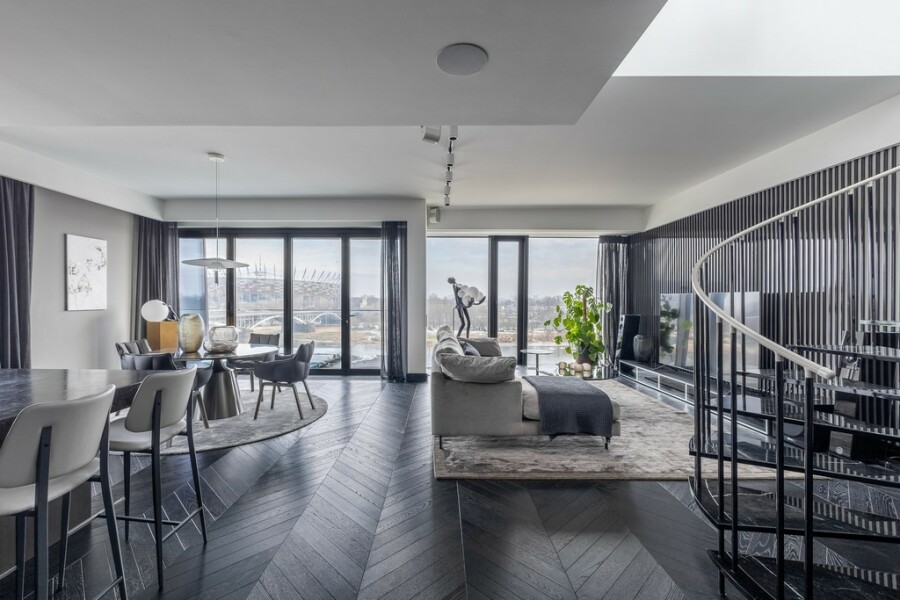Warszawa, Śródmieście Powiśle, 162m2 nad samym brzegiem Wisły.