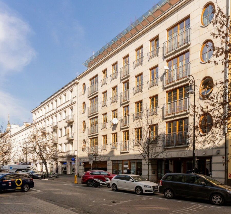 Warszawa, Śródmieście Południowe, Emilii Plater, Spektakularny widok | Cisza w sercu Śródmieścia