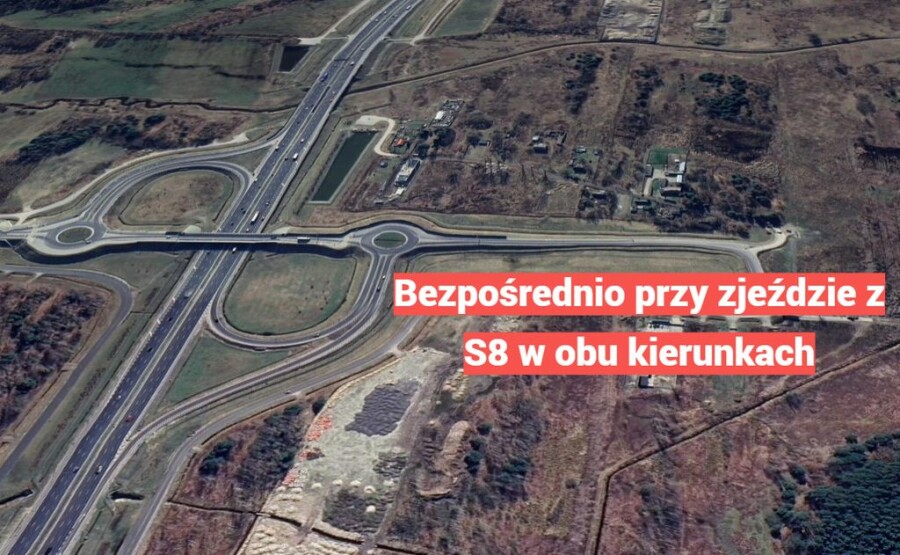 powiat wołomiński, Nadma, Przemysłowo-usługowa, przy zjeździe S8, asfalt!