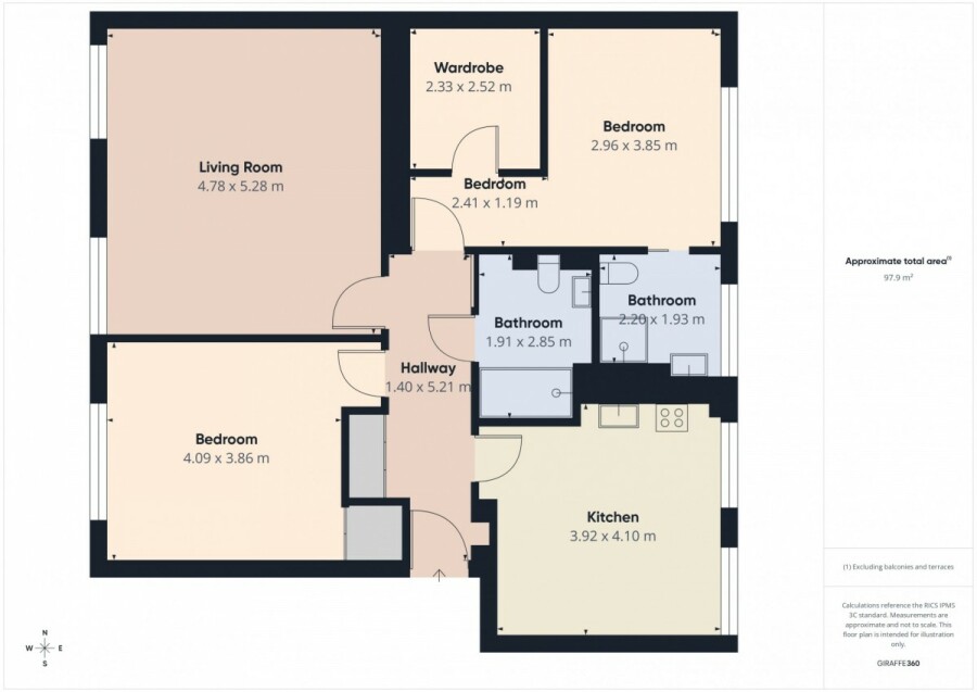 Warszawa, Śródmieście, Parkowa, Apartament, 100 m2, ul.Parkowa 13/17