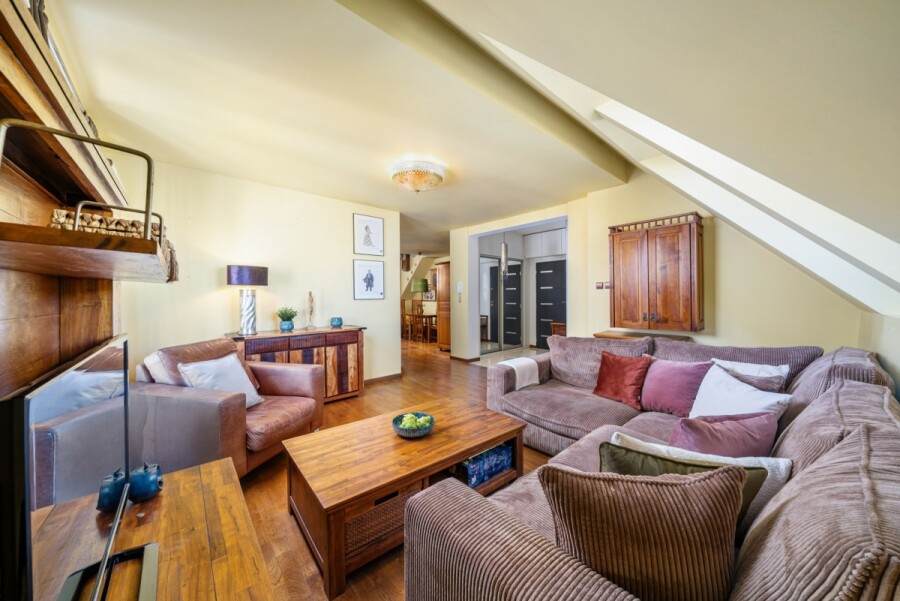 Warszawa, Ursynów Kabaty, Ekologiczna, Dwupoziomowy loft 91 m2 z widokiem na Kabaty.