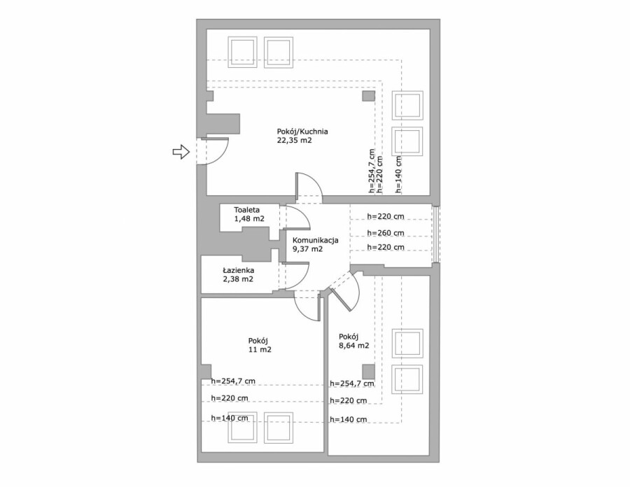 Warszawa, Wola, Wolska, 3 pokoje na poddaszu 85m² | metro | widok