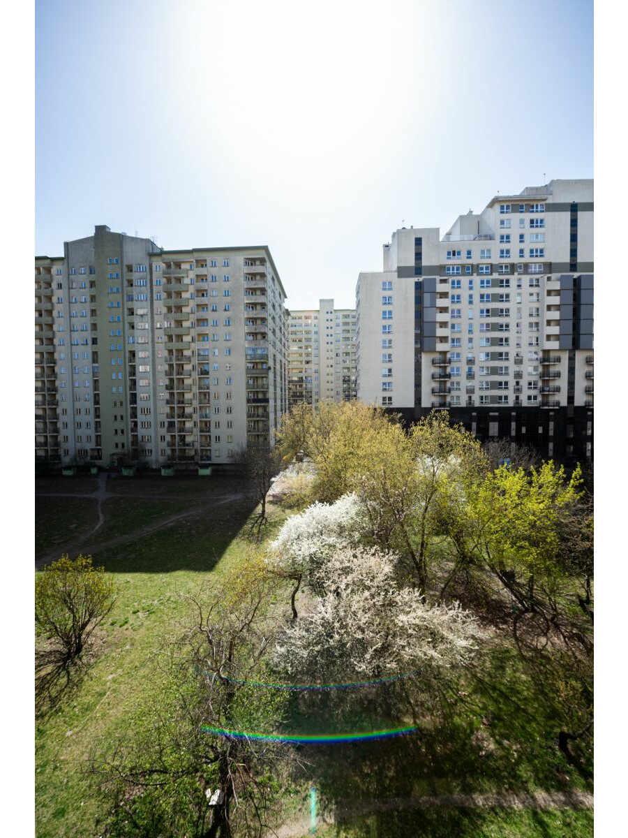Warszawa, Mokotów Ksawerów, Cieszyńska, Metro Wilanowska / Zacisznie / Przestrzeń za oknem