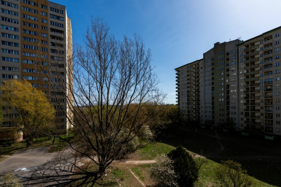 Warszawa, Mokotów Ksawerów, Cieszyńska, Metro Wilanowska / Zacisznie / Przestrzeń za oknem
