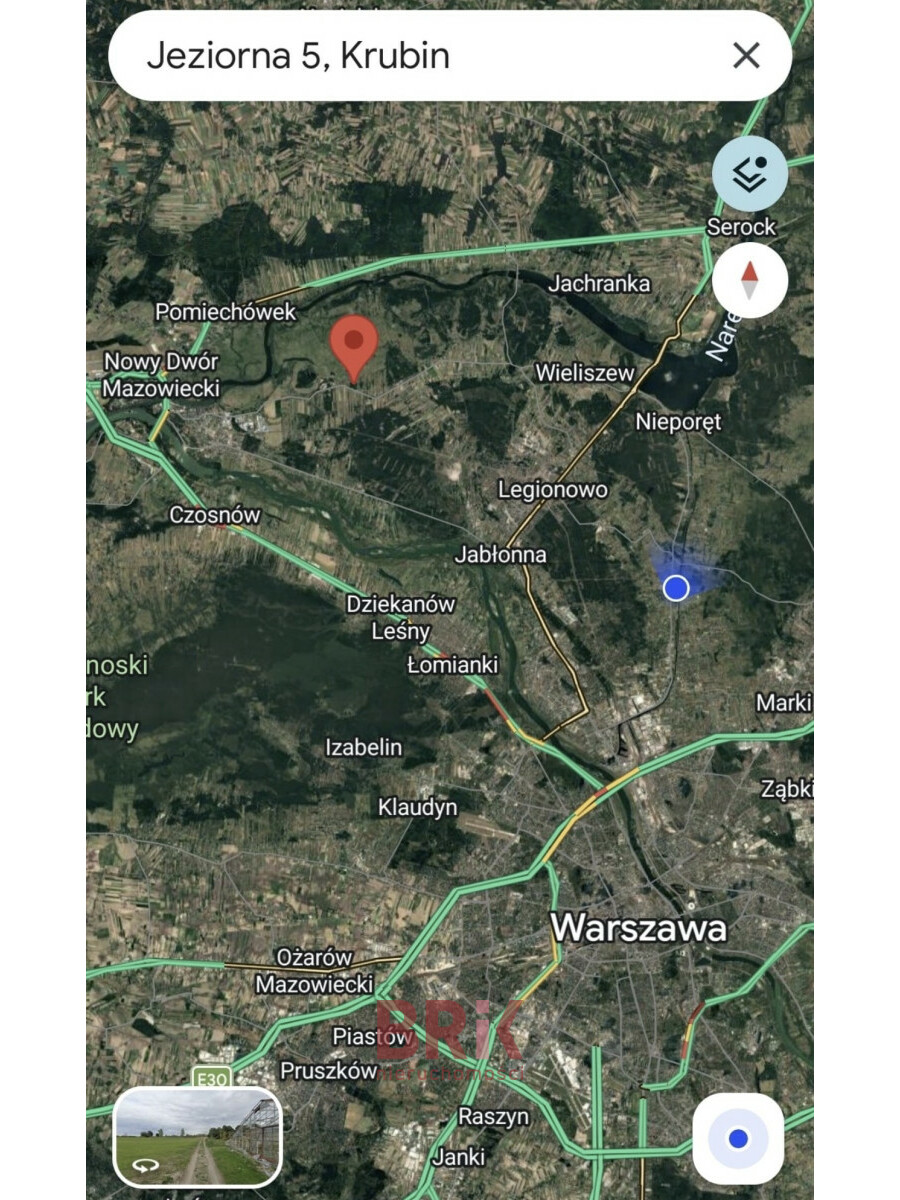 powiat legionowski, Krubin, Jeziorna, Działka budowlana przy lesie 1960 m2, MPZP