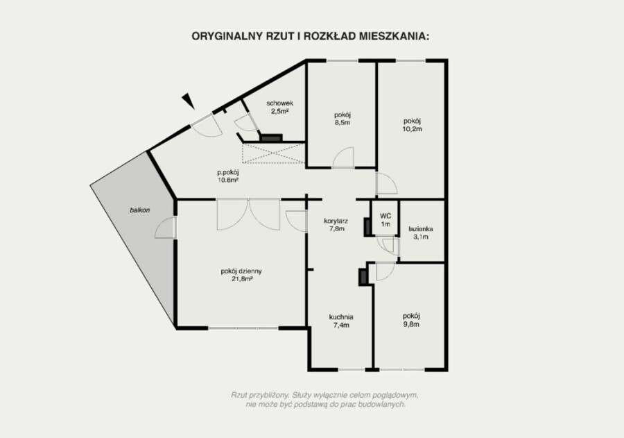 Warszawa, Praga-Południe, Janusza Meissnera, 4 pokoje 84,7 m² Gocław do remontu