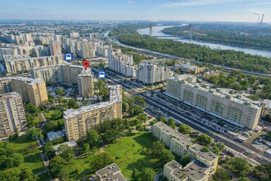 Warszawa, Praga-Południe, Janusza Meissnera, 4 pokoje 84,7 m² Gocław do remontu