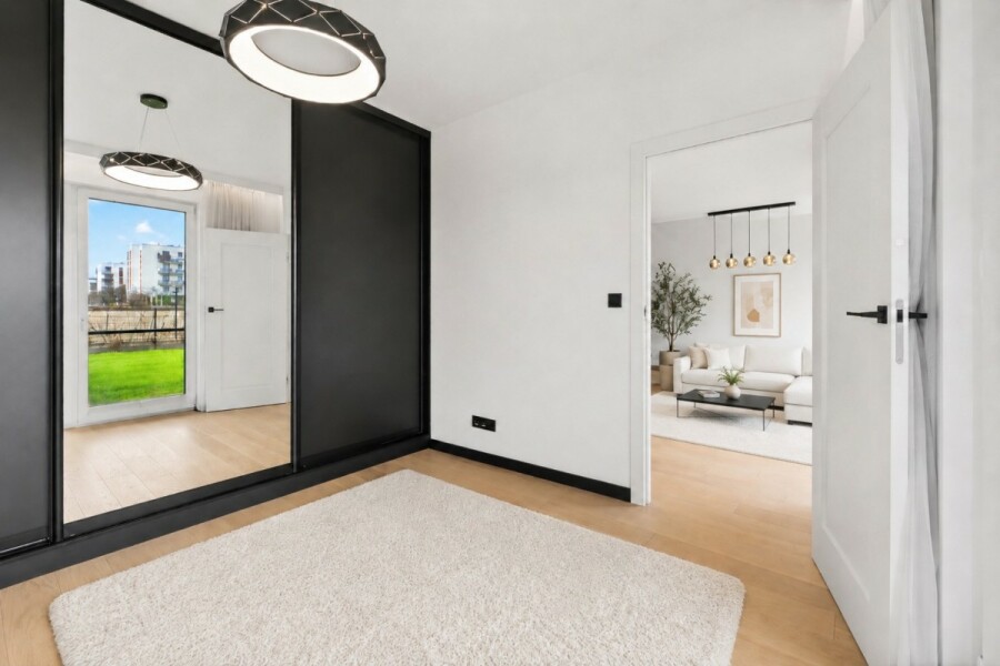 Warszawa, Bemowo Chrzanów, Batalionów Chłopskich, Designerskie mieszkanie 86 m² z ogrodem 135 m²