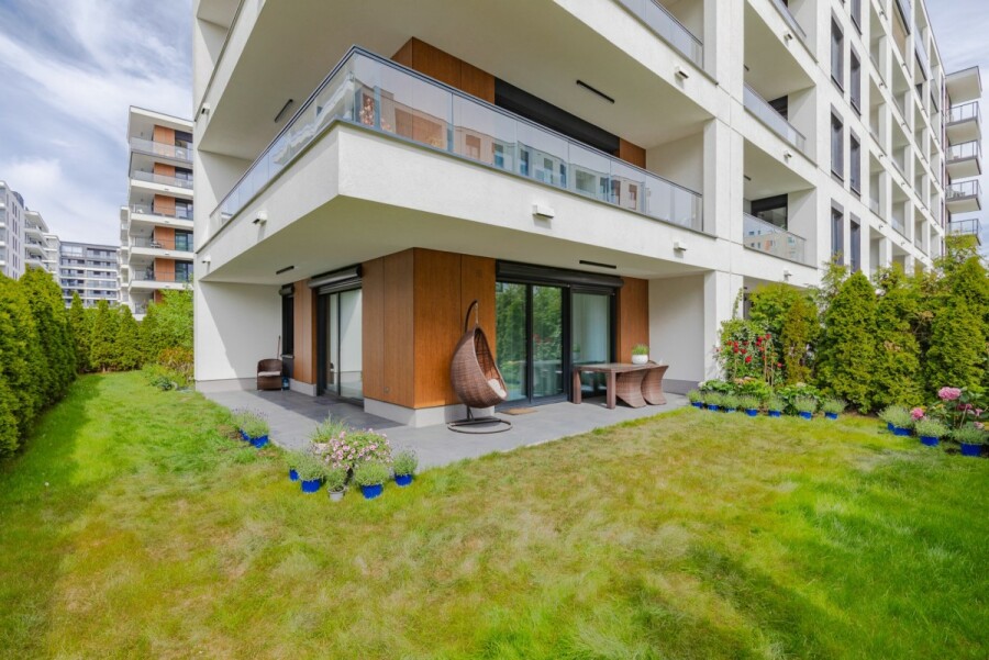 Warszawa, Mokotów Wyględów, Białej Floty, Apartament z ogrodem | Marina Mokotów II I 119m2
