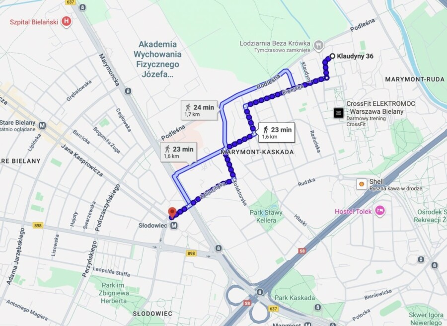 Warszawa, Bielany, Klaudyny, 3 pokoje przy Lasku Bielańskim | Balkon | Bielany